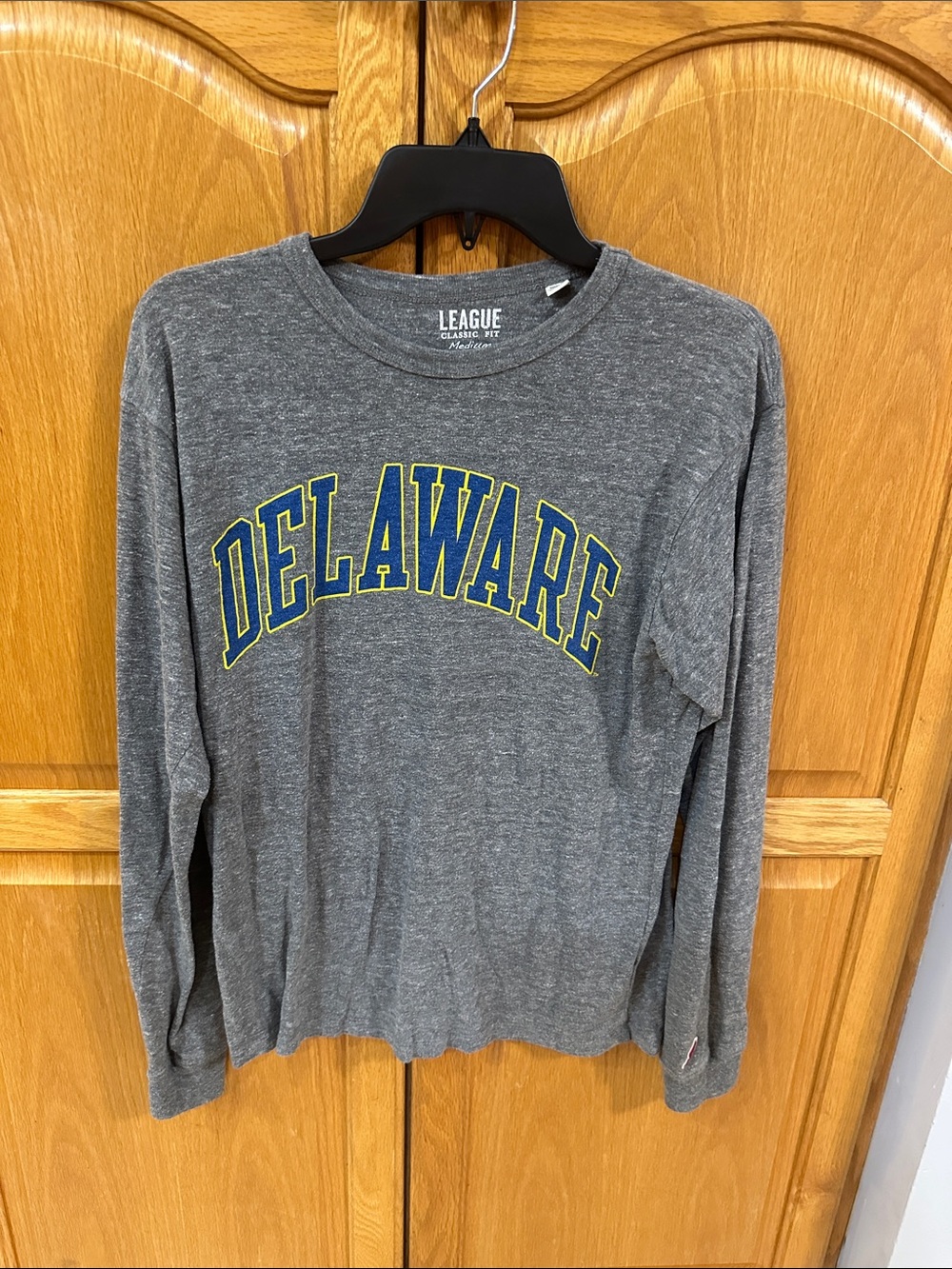University of Delaware Gray Long Sleeve Tee. Size medium.